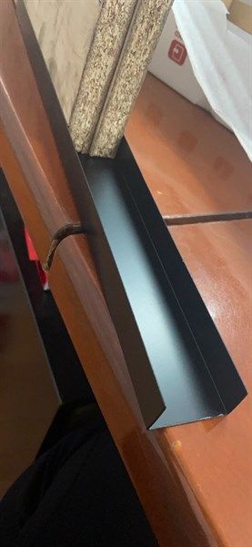 Thanh U 38x20x0,7mm, dài 420mm sơn đen tĩnh điện-VINA3820