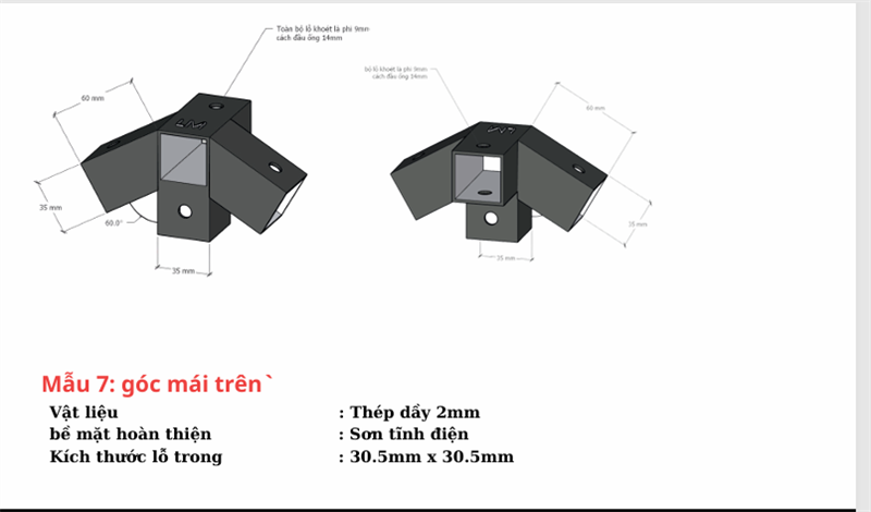 Pat (bas) sắt, sơn đen mờ Vinahardware - VNH69352B