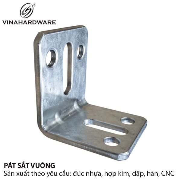 Pát sắt vuông R50xL50xL50 - Dày 3.0mm