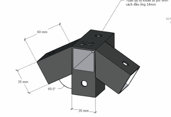 Pat (bas) sắt, sơn đen mờ Vinahardware - VNH69352B