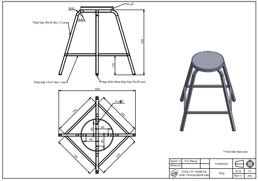 Khung Ghế Sắt – Mã 2302.1.45558