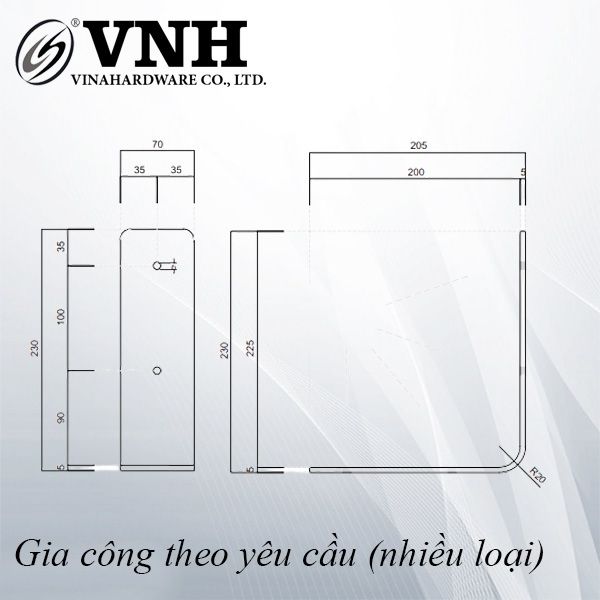 Pat (bas) khung bao giường, sơn đen mờ - VNH2307002B