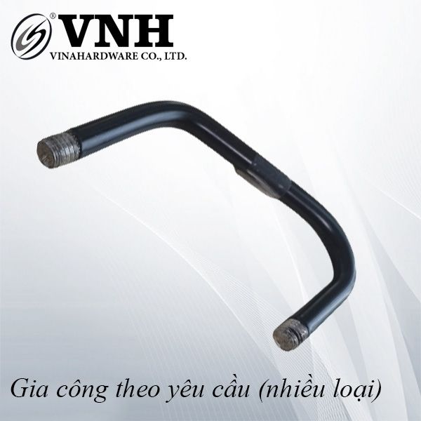 Tay nắm nhôm 60x60x80x10mm, sơn đen - VNH606080