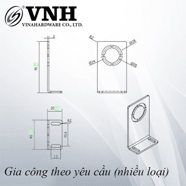 Pat (bas) sắt, xi trắng - VNH7040202