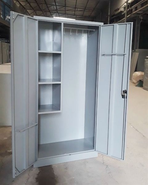 Tủ sắt đựng dụng cụ vệ sinh, sơn xám Vinahardware - VNH1830915X