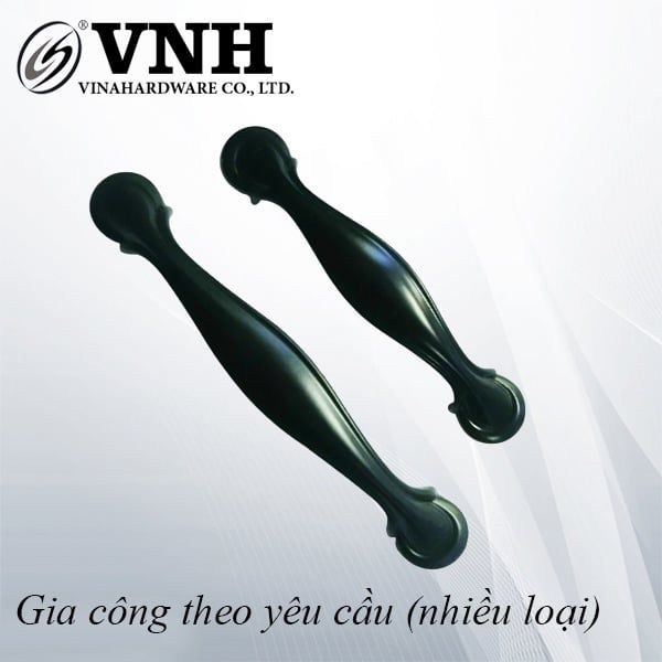 Tay nắm tủ màu đen cao cấp-VNH650D128