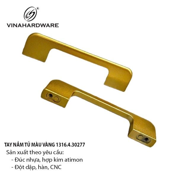 Tay nắm tủ hợp kim màu vàng Vinahardware - HD0403V96