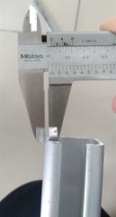 Thanh trượt nhôm cửa lùa trên dài 3m Vinahardware - AL3000L3P