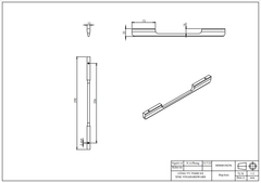 Tay nắm tủ hợp kim nhôm loại nặng, màu vàng hồng - HD0401H256