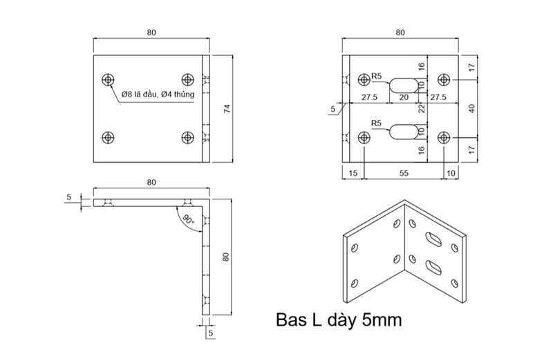 Pat (bas) ke sắt, sơn đen mờ - VNH78783B - HDBF718