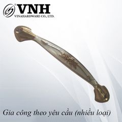 Tay nắm hoa văn màu trắng, hai đầu vàng-HD9206D96W