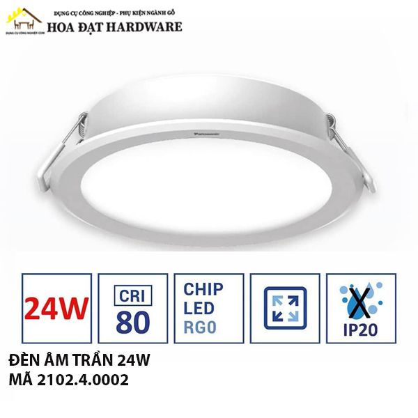 Đèn LED âm trần Panasonic 24W – DN 2G - 2102.4.0002