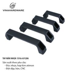 Tay nắm nhựa, màu đen Vinahardware - HD2312D120
