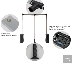 Tay nâng gập kéo tủ quần áo - VNH012724