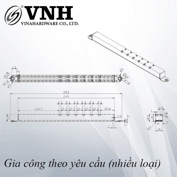 Phụ kiện ghế sắt phôi - VNH28302P