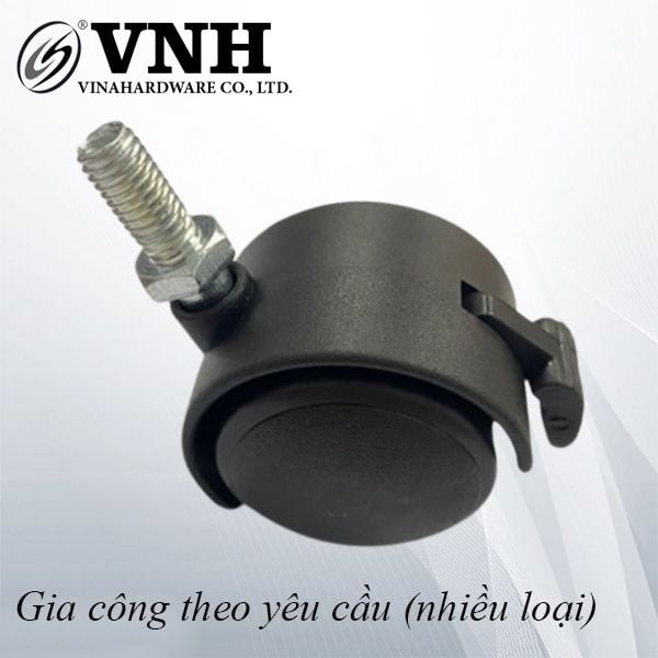 Bánh xe nhựa tyren có khóa - Mã 1402.3.16040