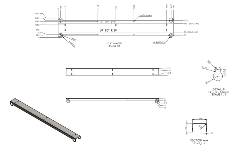 Pat (bas) sắt sơn đen mờ Vinahardware - VNH1500114B