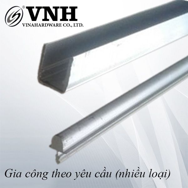 Ray nhôm cửa lùa UI màu trắng, loại mỏng Vinahardware