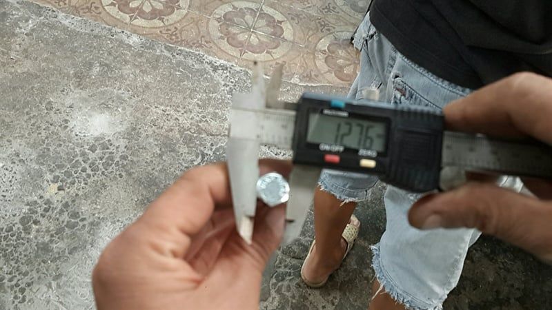 Vít phong M8 đầu lục giác ngoài, màu trắng-ZP860