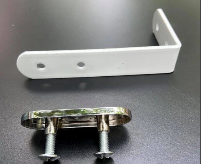 Phụ kiện bắt yếm che bàn, sơn trắng - 73x126x4 - VNH050922