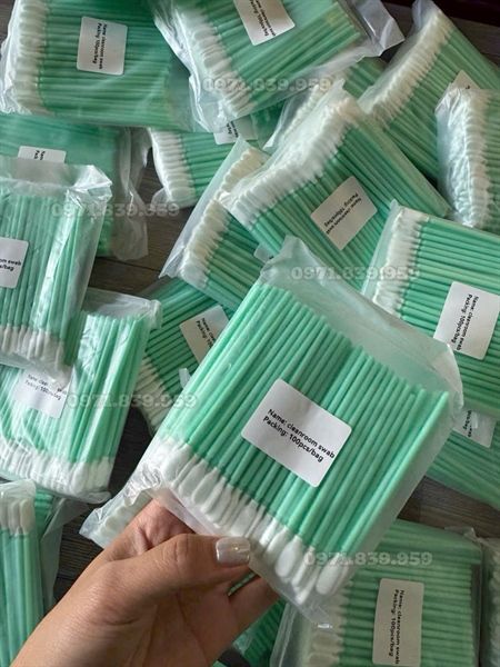 Tăm bông vệ sinh kính máy cắt laser fiber - TAMBONG01