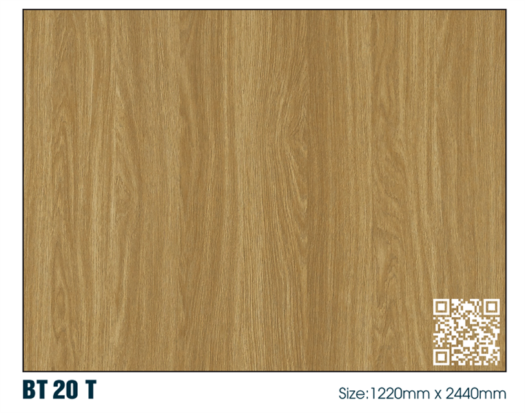 Ván MDF không chống ẩm phủ melamin 1 mặt, màu vân gỗ - VNH1220M389EV