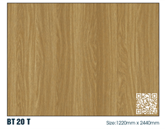 Ván MDF không chống ẩm phủ melamin 1 mặt, màu vân gỗ - VNH1220M389EV