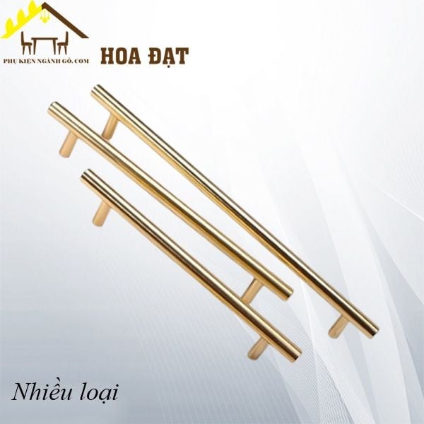 Tay nắm đũa Ivan phi 12, inox 304, loại nhẹ, màu vàng - HD0046I3N96