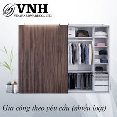Phụ kiện cửa lùa tủ quần áo, gỗ dày 18-40mm, tải trọng 60kg - VNH184060