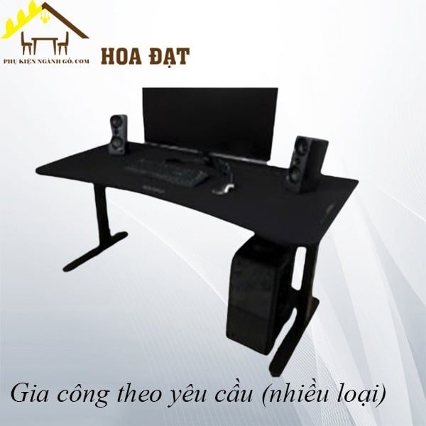 Ván mặt bàn gamer 600x1200mm bo tròn MDF - VNH120060020