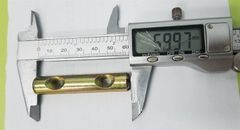 Tán ngang M8x12mm, 2 lỗ, dài 60mm, xi trắng test muối 72h Vinahardware - HDSB403 - CRS812D60
