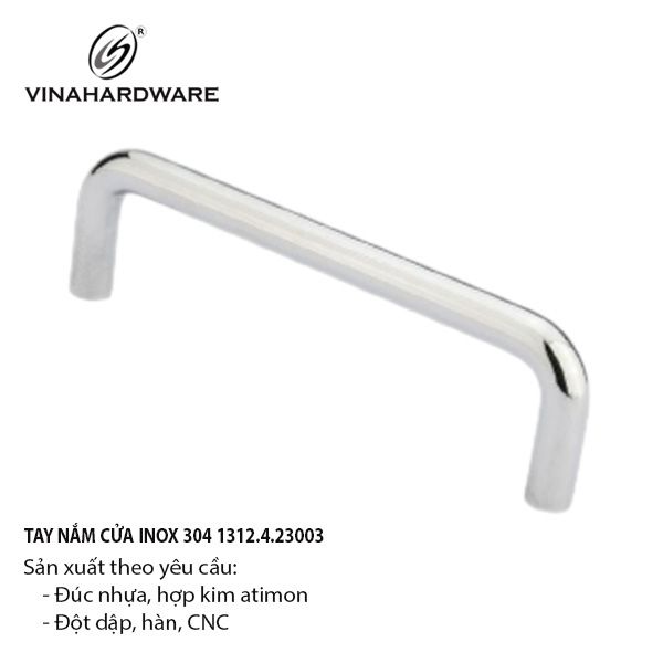 Tay nắm cửa phi 16mm, inox 304 Vinahardware - HD0016I300