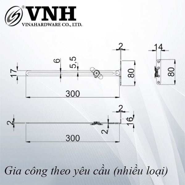 Tay Trượt Cửa Tủ Lật - Mã 1802.1.00180