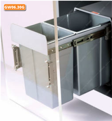 Thùng rác đôi, cánh kéo, VNH0630GR