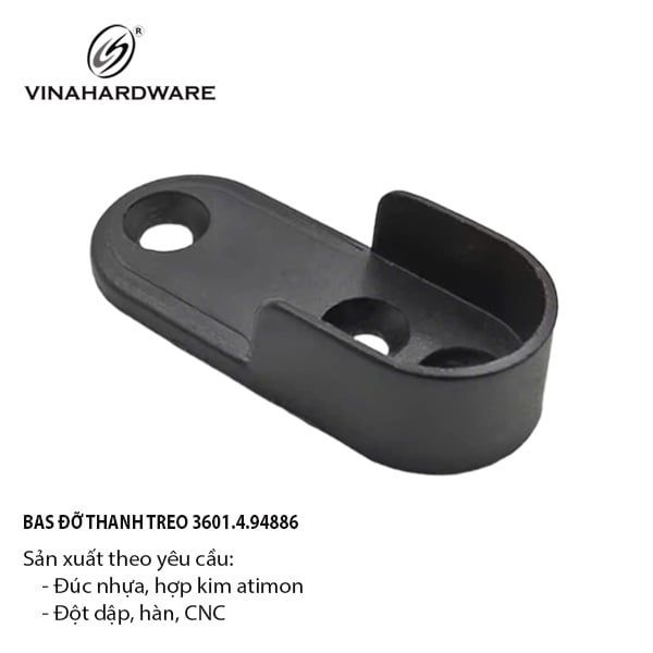 Pát đỡ thanh treo quần áo đầu ống oval – Mã 3601.2.84884