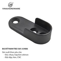 Pát đỡ thanh treo quần áo đầu ống oval – Mã 3601.2.84884