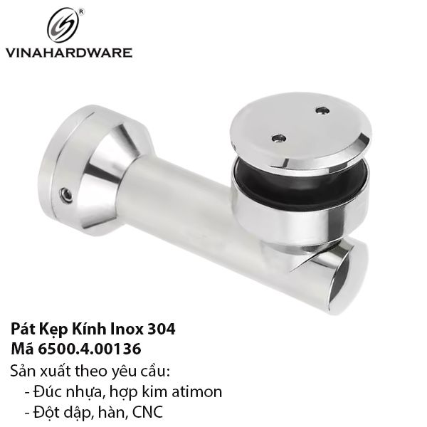 Pát kẹp kính bản lề cửa đi