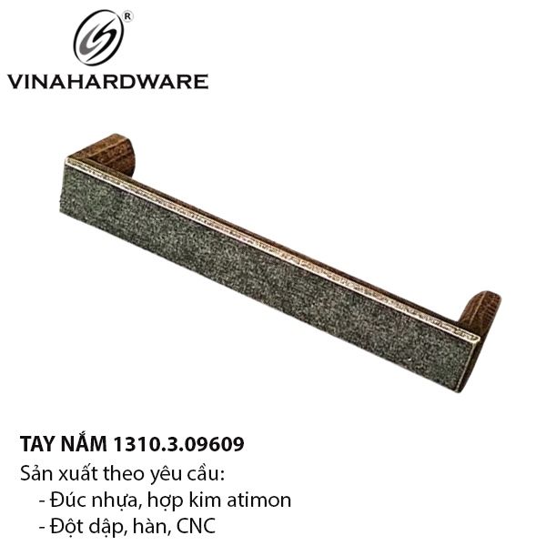 Tay nắm tủ cổ điển statin đen