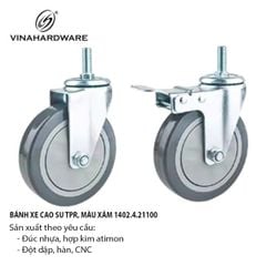 Bánh Xe Ty Ren TPR (Có Khóa/Không Khóa) – Mã 1402.4.21100