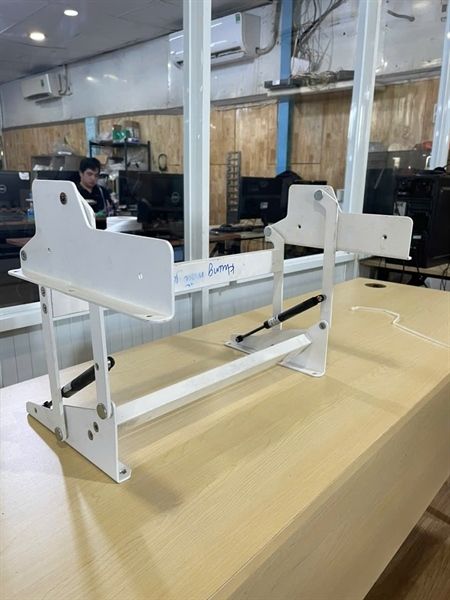 Tay nâng mặt bàn có ben hơi, sơn trắng bóng - VNH455320W
