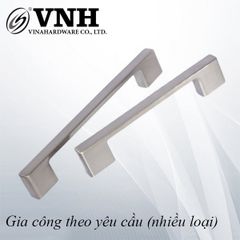 Tay nắm nhôm, bản 10mm, màu crom - HD10T128