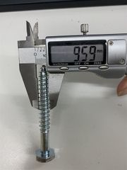 Vít phong M10 đầu lục giác ngoài, màu trắng-ZP1080