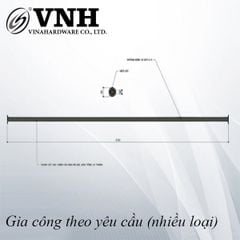 Thanh sắt có Pat ( bas), sơn đen mờ tĩnh điện - VNH11231711B