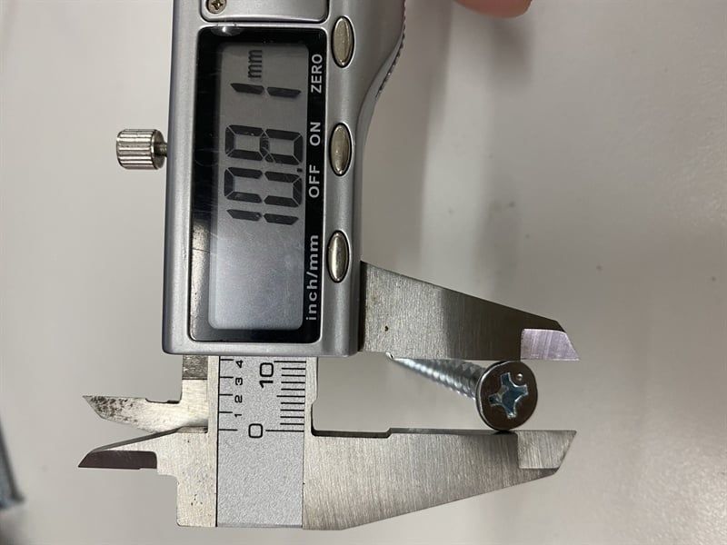 Vít đầu bằng răng nhuyễn M6, màu trắng-ZS625SN