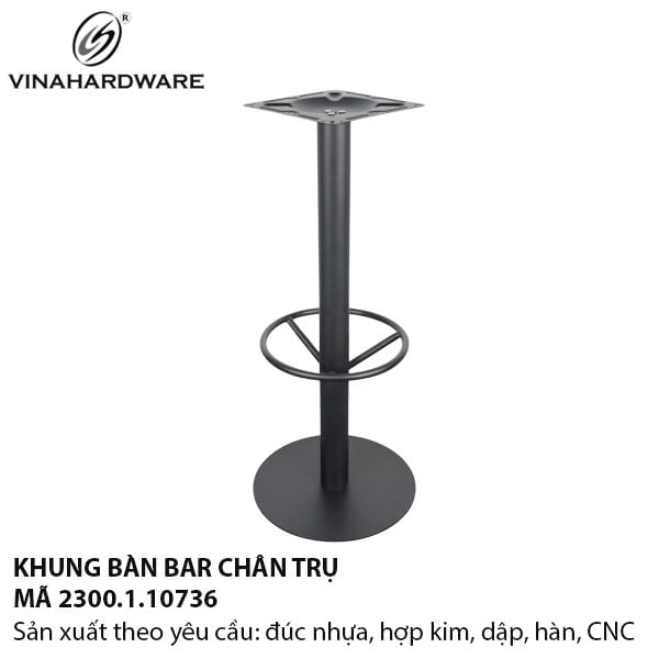 Khung bàn tròn chân trụ Vinahardware 2300.1.10736