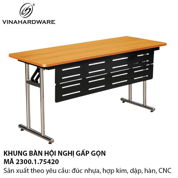 Khung Bàn Gấp Gọn Hội Nghị Chân Inox SUS304 — 2300.1.75420