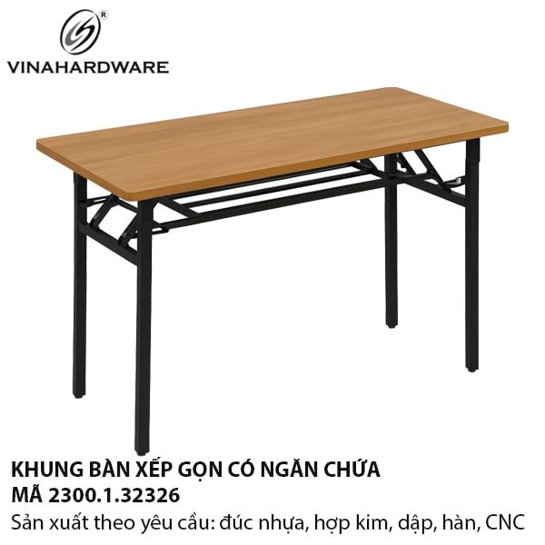Khung bàn xếp gọn đa năng có ngăn chứa – Vinahardware – 2300.1.32326