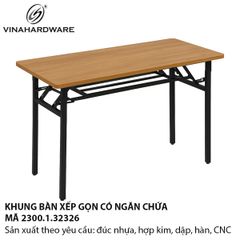 Khung bàn xếp gọn đa năng có ngăn chứa – Vinahardware – 2300.1.32326