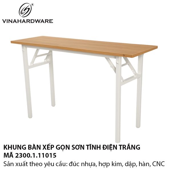 Khung Bàn Xếp Gọn Sơn Tĩnh Điện Trắng 2300.1.31267
