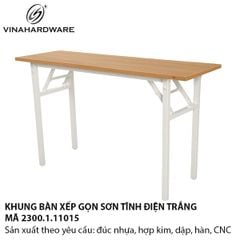 Khung Bàn Xếp Gọn Sơn Tĩnh Điện Trắng 2300.1.31267
